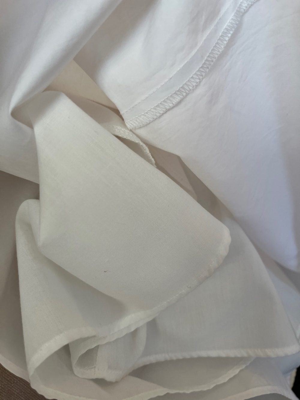Hyacinth House Maria White sleeveless Mini Dress w/Ruffle Detail Size Medium - Picture 8 of 10
